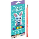 Карандаши 12цв., deVENTE Little Rabbit 2М, диаметр грифеля 2,8 мм, шестигранные, в картонной коробке 5022619