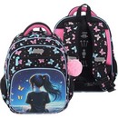 Рюкзак "deVENTE. Grade. Butterfly Dreams" школьный жесткий 37x28x16 см (16 л), плотный износостойкий полиэстер с водоотталкивающей пропиткой, 2 просторных отделения на молнии (одно отделение с разделителями для учебников, другое отделение с органайзером и карманом на липучке) 7033617