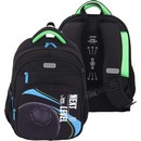 Рюкзак "deVENTE. Grade. Next Level Football" школьный жесткий 37x28x16 см (16 л), плотный износостойкий полиэстер с водоотталкивающей пропиткой, 2 просторных отделения на молнии (одно отделение с разделителями для учебников, другое отделение с органайзером и карманом на липучке) 7033619