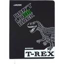 Дневник "deVENTE. T-Rex" универсальный блок, 48 листов, белая бумага 80 г/м?, печать в 1 краску, твердая обложка из искусственной кожи, шелкография, светоотражающая печать, 1 ляссе 2020611