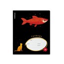 Тетрадь 24л. кл., обл. мелов., "Fish and Cat", ErichKrause (10/160) 65553