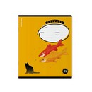 Тетрадь 24л. кл., обл. мелов., "Fish and Cat", ErichKrause (10/160) 65553