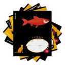 Тетрадь 24л. лин., обл. мелов., "Fish and Cat", ErichKrause (10/160) 65554