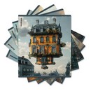 Тетрадь школьная ученическая ErichKrause Flying House, 36 листов, клетка_MIX-PACK 65655