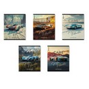Тетрадь 48л. кл., обл. мелов., "Retro Cars" матовая ламинация_MIX-PACK, ErichKrause 64869