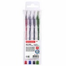 Набор гелевых ручек BRAUBERG "Jet", НАБОР 4 ЦВЕТА, узел 0,5 мм, линия письма 0,35 мм 141023
