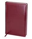 Ежедневник датированный 2026 Qredo "Nebraska" фА5, 168 листов, иск.кожа, темно-красный  15-8146