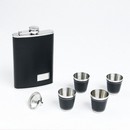 Подарочный набор "Классика" 6 в 1: фляжка 270 мл, воронка, 4 рюмки, чёрный, 17 х 23 см 118320 118320     