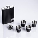 Подарочный набор "Классика" 6 в 1: фляжка 270 мл, воронка, 4 рюмки, чёрный, 17 х 23 см 118320 118320     