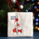 Салфетки бумажные "Art Bouquet" Дед мороз, 2 слоя, 20x20, 30 листов 9246479 9246479    