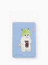 Обложка для проездного, одинарная 6,5*0,3*9,5см, "Котик с мишкой" 9305174 9305174    
