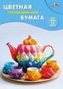 Набор цветной бумаги, тонированная, фА4, 12л., "Чаепитие", Апплика (42/84) С0305-17