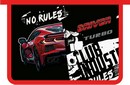 Папка для тетрадей фА5, на молнии сверху, 1 отдел., печать на пластике, "NO RULES", Пчелка ПМ-А5-29, NO RULES