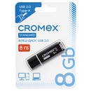 Флеш-диск 8 GB, CROMEX (КРОМЕКС) Standard USB 2.0, черный 514157