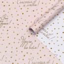 Бумага глянц. жен. двуст. 40х60см Пожелания + 9579014    