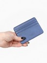 Картхолдер 10,6*0,5*8 см, отд д/карт, с окном, иск кожа, синий   9101443 9101443    