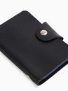 Визитница вертикальная Чип, 7,5*1,5*10,5 см, 1 ряд, 12 л, на кнопке, черный   9411045 9411045    