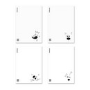 Тетрадь общая ученическая с пластиковой обложкой на скобе ErichKrause Character, белый, B5, 60 листов, клетка_MIX-PACK 63413