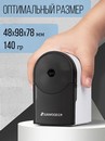Точилка механическая 1 отверстие 6-8мм, корпус синий/прозрачный черный SUNWOOD, X18-NAVY X18-NAVY