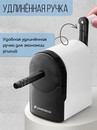Точилка механическая 1 отверстие 6-8мм, корпус синий/прозрачный черный SUNWOOD, X18-NAVY X18-NAVY
