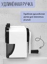 Точилка механическая с фиксатором  карандаша, 1 отверстие 6-8мм, корпус белый/черный SUNWOOD, X5170-BLACK X5170-BLACK