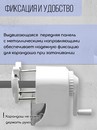 Точилка механическая с фиксатором  карандаша, 1 отверстие 6-8мм, корпус белый/черный SUNWOOD, X5170-BLACK X5170-BLACK