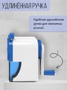 Точилка механическая с фиксатором  карандаша, 1 отверстие 6-8мм, корпус белый/синий SUNWOOD, X5170-NAVY X5170-NAVY