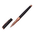 Ручка подарочная роллер в кожзам футляре Грант корпус черный/бронза   10562189 10562189   