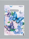 Подарочный пакет, полиэтиленовый, с вырубной ручкой, «Бабочки»,  20 х 30 см   10941742 10941742   