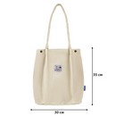 Сумка шоппер BRAUBERG MOMENTS, вельвет, 35х30 см, бежевый 271906