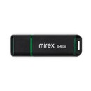 Флешка Mirex SPACER, 64 Гб ,USB2.0, чт до 25 Мб/с, зап до 15 Мб/с, чёрная 10204221 10204221   
