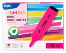 Текстовыделитель Deli Jumbo скошенный пиш. наконечник 1-5мм розовый EU366-PK