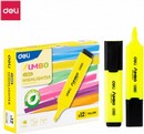 Текстовыделитель Deli Jumbo скошенный пиш. наконечник 1-5мм желтый EU366-YL