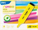 Текстовыделитель Deli Jumbo скошенный пиш. наконечник 1-5мм желтый EU366-YL