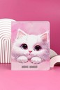 Дневник школьный "РОЗОВЫЙ КОТ" кожзам:  А5+; твёрдый переплёт, материал обложки: искусственная кожа "Наппа"; декор: печать полноцветная; способ крепления блока: ниткошвейный, Феникс+ 72471