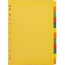 Разделитель листов 1-12, цв.карт.Attache,A4 327174