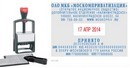 Датер самонаборный металлический Colop 2860 SET, 10 стр, высота даты 4мм, 49*68мм 2860