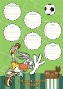 Расписание уроков фА3, серия "Bugs Banny Football", (50/500), ErichKrause 27236