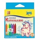 Мелки восковые 24цв. Классика круглые, в картонной коробке, Луч 12С 862-08