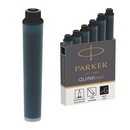 Капсулы д/перьевой ручки PARKER Quink Ink Z17 мини, черные, в наборе из 6 шт. (6/180) 1950407