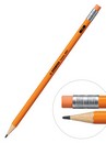 Карандаш Stabilo Swano НВ с ластиком цвет корпуса флю оранжевый Schwan Stabilo (12/72) 4907/030НВ 