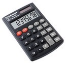 Калькулятор ErichKrause 8-разр. карманный черный 98.2*62.2мм с двойной системой питания PC-102 (40/80) 40102