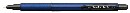 Ручка автоматич. PENAC Needle Teck синяя 0,5мм с резиновым грипом ВA1306-03EF