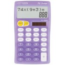 Калькулятор CITIZEN 10-разр. карманный фиолетовый 128,6х76,1х17,3мм с двойной системой питания, 2-строчный дисплей FC100NPUCFS