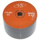 Диск CD-RW VS 700Mb (4-12х) 80мин box штучно(в упак 50 шт) 