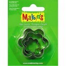 Набор резцов для полимерной глины "Цветок", в комплекте 3шт,  Makins 38008