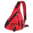 Рюкзак 35*33*10см, красный, на одно плечо, мягкая спинка, Polar П1378-01