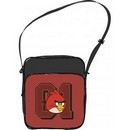 Сумка подростковая Angry Birds,к/з.черный матовый с красной птицей,молния,наплечный ремень,большой внешний карман цв.бордо.,32,5*26,5*13,5 см.Centrum 84813