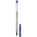 Ручка гел. Attomex 0,5мм синяя, прозрачный корпус с металлическим наконечником 5051347