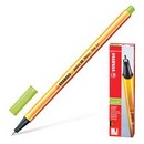 Ручка капил. Stabilo point-88 ЗЕЛЕНЫЙ НЕОН 0,4мм - популярная ручка для офиса (10) 88/033